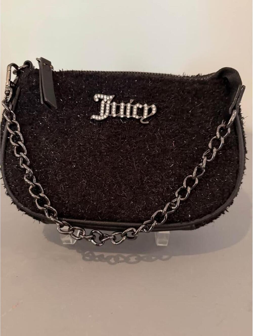 Juicy Couture black sparkly rhinestone bag